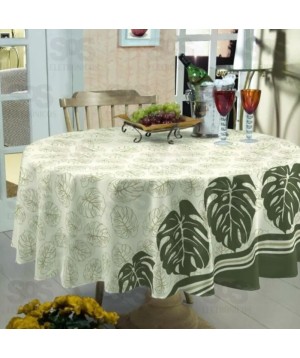 Toalha De Mesa Estampada 1,40m Redonda Pa Bella Mesa Raner