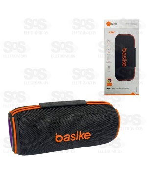 Caixa De Som 45W Resistente À Água Basike Ba-RAD036