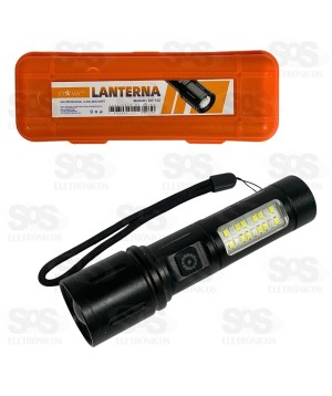 Lanterna LED Com Luz Lateral Recarregável Inova KV-742
