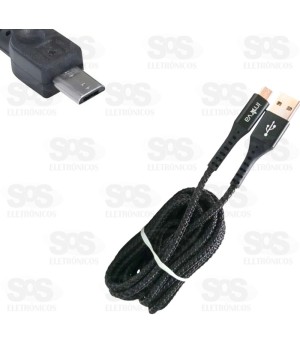 Cabo De Dados  Micro USB V8 3 Metro 3.4A  Inova CBO-20255