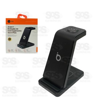 Carregador Magnético Sem Fio 3 Em 1 Basike BA-WXC012