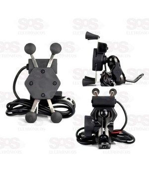 Suporte de Celular Garra X Com Carregador USB MD-601