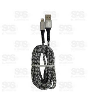 Cabo De Dados Rápido Iphone 3.4A 3 Metros Inova Prime CBO-20257