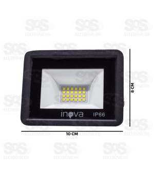 Refletor Holofote LED Branco 20W Inova Prime KV-457