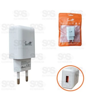 Carregador De Parede USB 3.1A Eletromex EL-4015