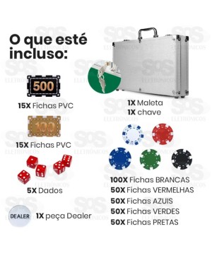 Matela de Jogo de Poker Profissional Luatek LK-5030