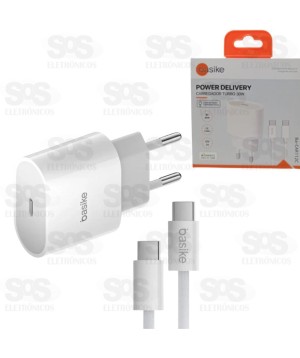 Carregador Com Cabo Type C 30W Basike BA-CAR112C