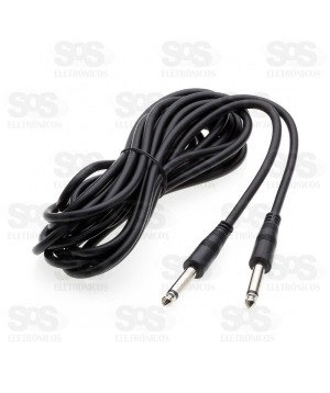 Cabo P10 X P10 3 Metros Tomate MCB-010