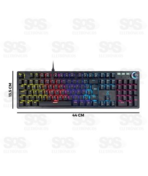Teclado Gamer Mecânico RGB Com Fio Aitek TM1111