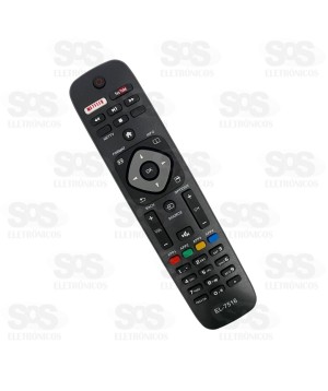 Controle Remoto Philips Netflix/Youtube Eletromex EL-7516