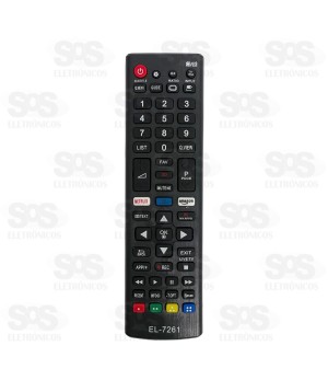Controle Remoto LG Netflix/Amazon Eletromex EL-7261