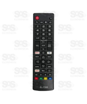 Controle Remoto LG Smart TV Eletromex EL-7260