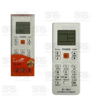Controle Remoto Para Ar Condicionado Eletromex EL-7851