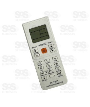 Controle Remoto Para Ar Condicionado Eletromex EL-7851
