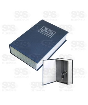 Cofre secreto livro com chave 1735