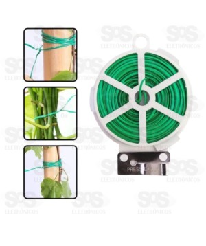 Rolo de Arame Plastificado 20M em Metal Merrick 5108