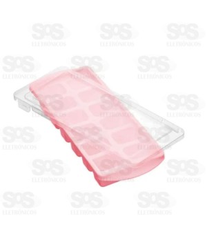 Forma de Gelo Com Tampa 22,5x9,5cm em Plástico 5567
