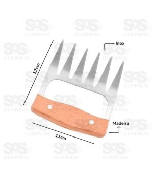 Garra Para Churrasco 12cm em Aço Inox 6137