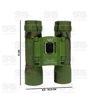 Binóculo Profissional 25x10 Com Foco Preciso Altomex G-293