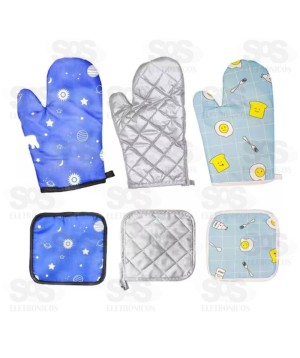 Luva Térmica e Descanso 25x17cm em Tecido 6904