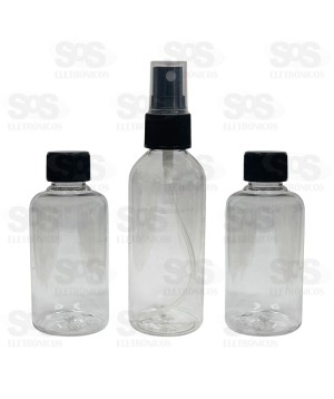 Kit Higiene 3 Frascos Para Viagens Hai Brasil AIH1075A