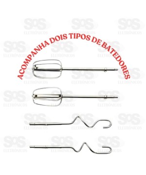 Batedeira Bak 5 Velocidades Dois Batedores 300w 127v Bak BK-BTDL-127