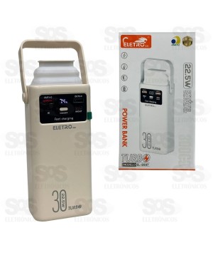 Carga Extra 30.000mAh 4 Interfaces Eletromex EL-2937
