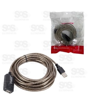 Cabo Extensor USB Macho Para USB Fêmea 10 Metros MCB-026