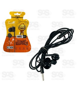 Fone De Ouvido Com Microfone 1.2 Metros Eletromex EL-1429