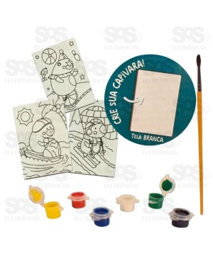 Kit Pinturinha Capivara Nig 0239