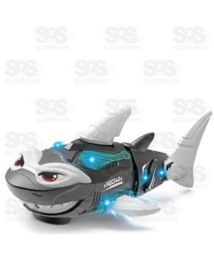 Tubarão Coleção Bate e Volta Ccom Música e Luz Toy King TK-AB8469