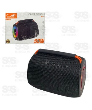 Caixa De Som 50W IPX4  Eletromex EL-1099