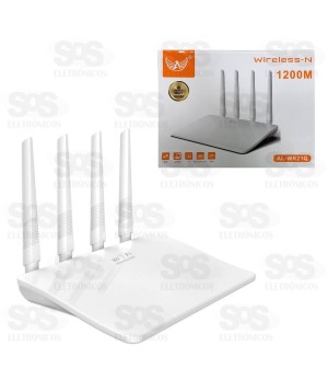 Roteador Wireless N Com 4 Antenas 1200M Altomex AL-WR21Q
