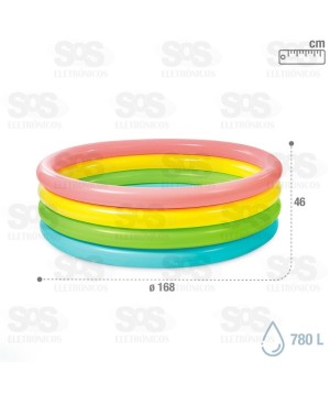 Piscina Inflável Infantil 780 Litros 168x46 cm Altomex AL-3752XXL