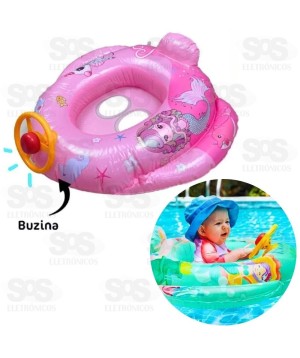 Boia  Infantil Inflável Com Volante e Buzina Altomex AL-3745