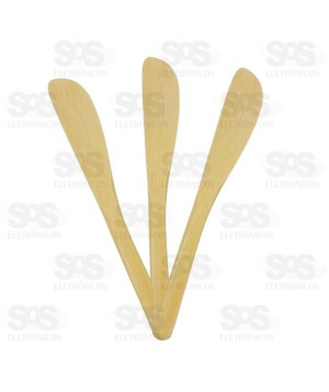 Espátula De Bambu 3 Peças Top Útil TOP2170