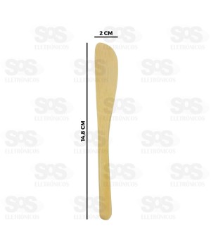 Espátula De Bambu 3 Peças Top Útil TOP2170