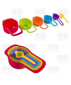 Kit 6 Colheres Medidoras Top Útil CONF451