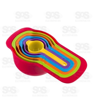 Kit 6 Colheres Medidoras Top Útil CONF451