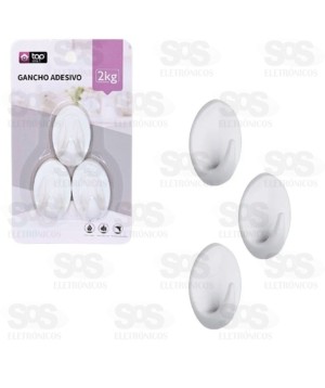 Gancho Adesivo Multiuso 3 UnidadesTop Útil TOP2007