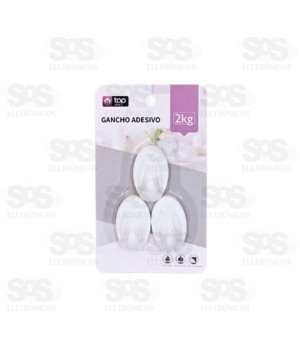 Gancho Adesivo Multiuso 3 UnidadesTop Útil TOP2007