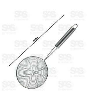 Escumadeira Para Frituras Aço Inox 39CM TOP2374