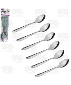 Kit Colher De Mesa 6 Unidades 19cm TOP0756
