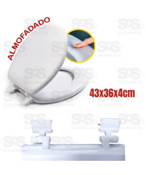  Assento Sanitário Almofadado Top Útil TOP0269