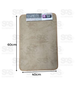 Tapete Liso Macio 60x40CM Cores Variadas TOP 2464