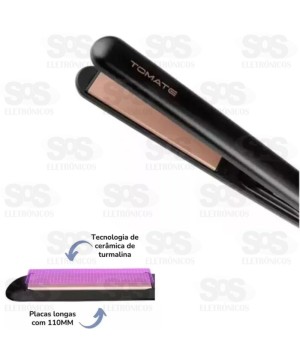 Prancha Alisadora de Cabelo Bivolt 32W Tomate MSE-2800