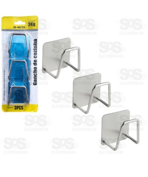 Suporte para Pia  Esponja e Bucha Inox 3 Unidades B-Max F1538