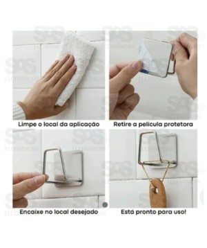 Suporte para Pia  Esponja e Bucha Inox 3 Unidades B-Max F1538