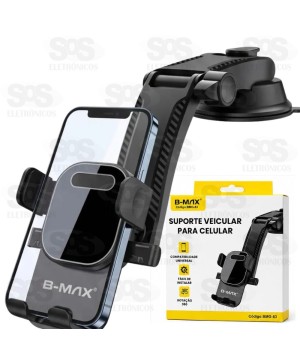 Suporte de Celular Veicular com Ventosa B-Max BMG-83