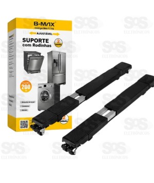Suporte com Rodinhas Movel Ajustável Capacidade 200KG B-Max F1795